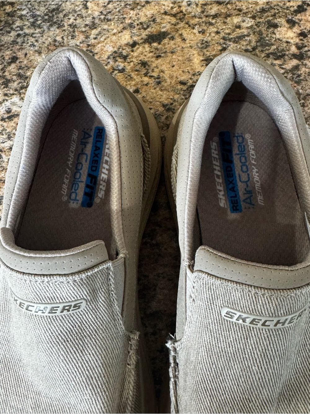Skechers Hasting Marco Men's Size 9 Gray/white Slip On Sneakers Loafer Shoes - Picture 4 of 10